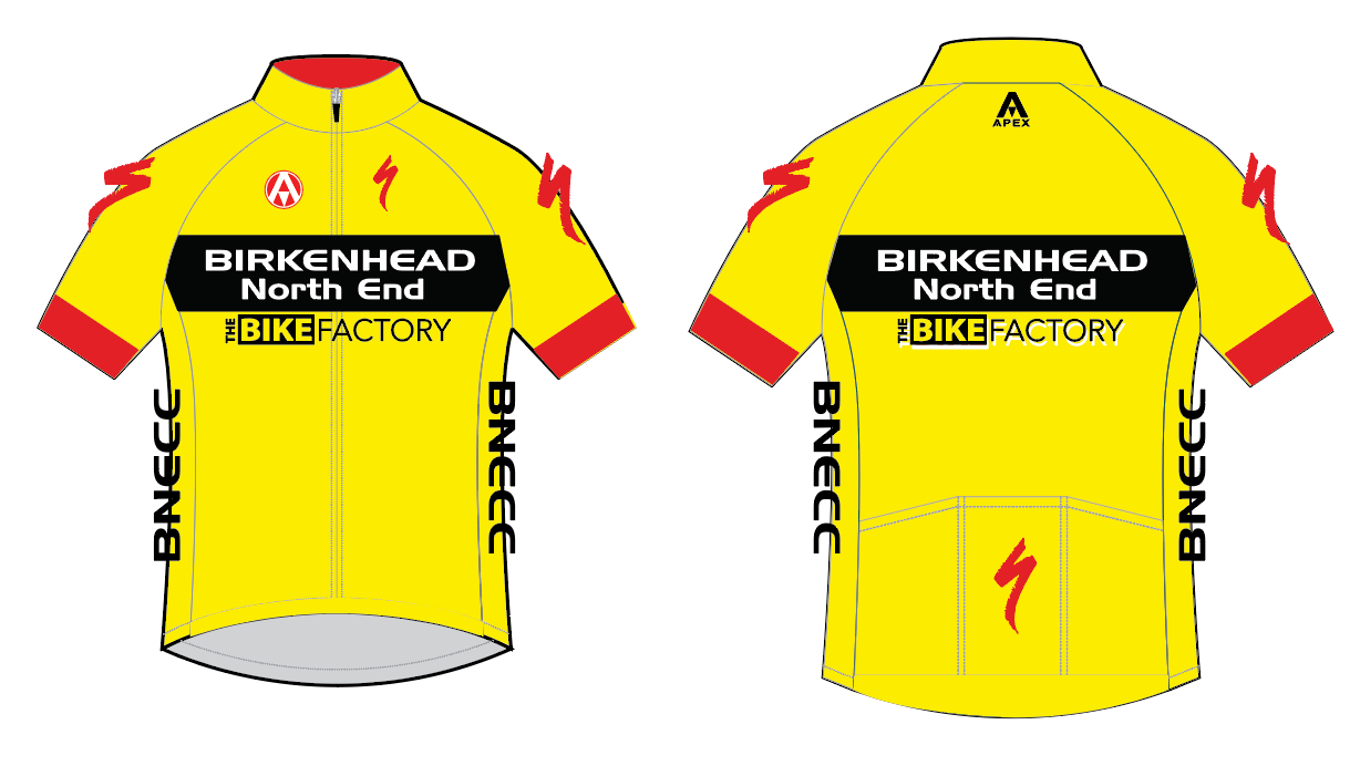 BNECC TEAM SS JERSEY - YELLOW