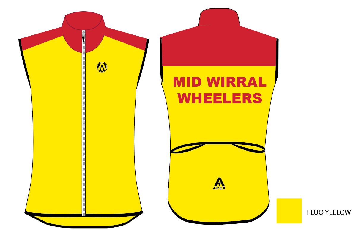 MID WIRRAL WHEELERS PRO GILET