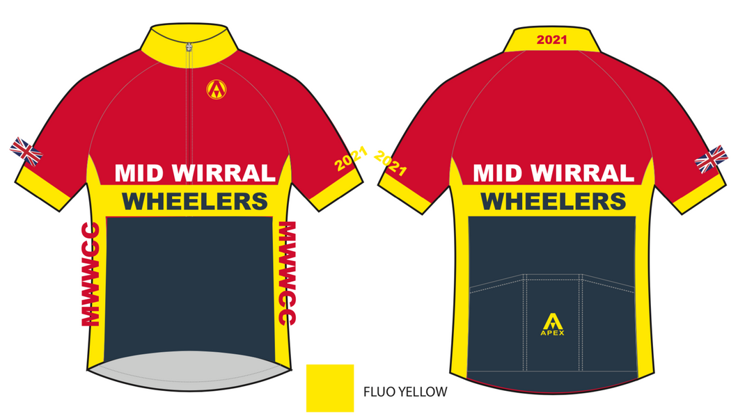 MID WIRRAL WHEELERS TEAM SHORT SLEEVE JERSEY