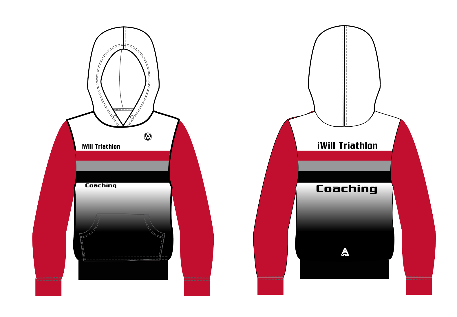 I WILL COACHING PRO FULL CUSTOM HOODIE