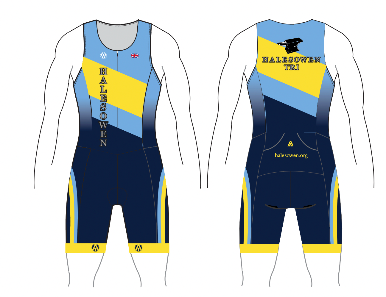 HALESOWEN TRI TEAM TRI SUIT - INC KIDS