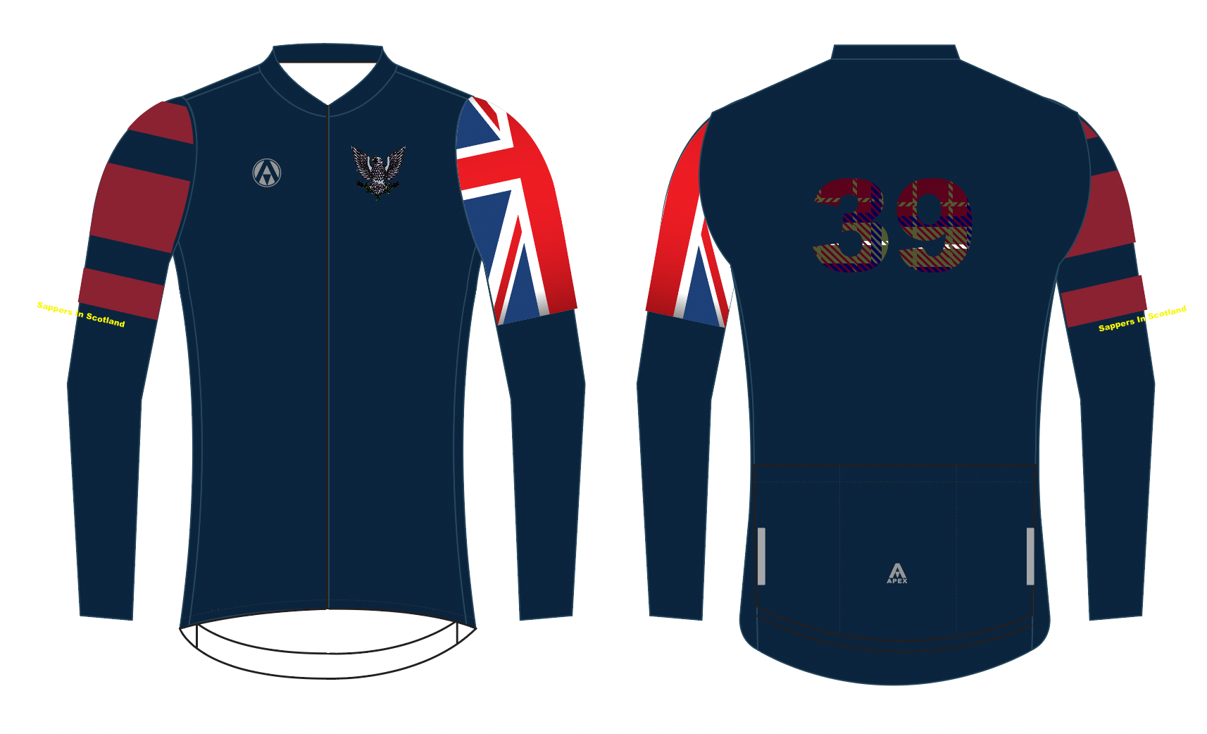 ROYAL ENGINEERS PRO LONG SLEEVE AERO JERSEY