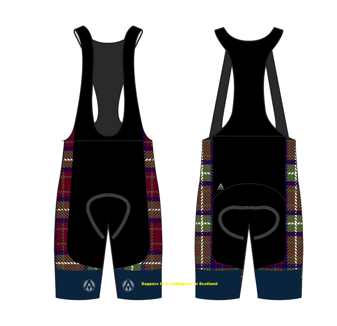 ROYAL ENGINEERS  ELITE BIB SHORTS