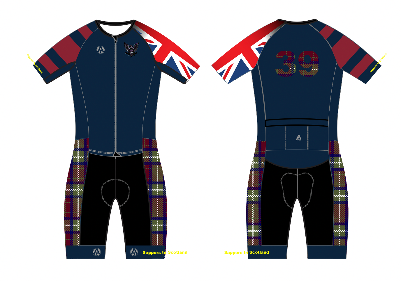 ROYAL ENGINEERS PRO SPEED TRI SUIT