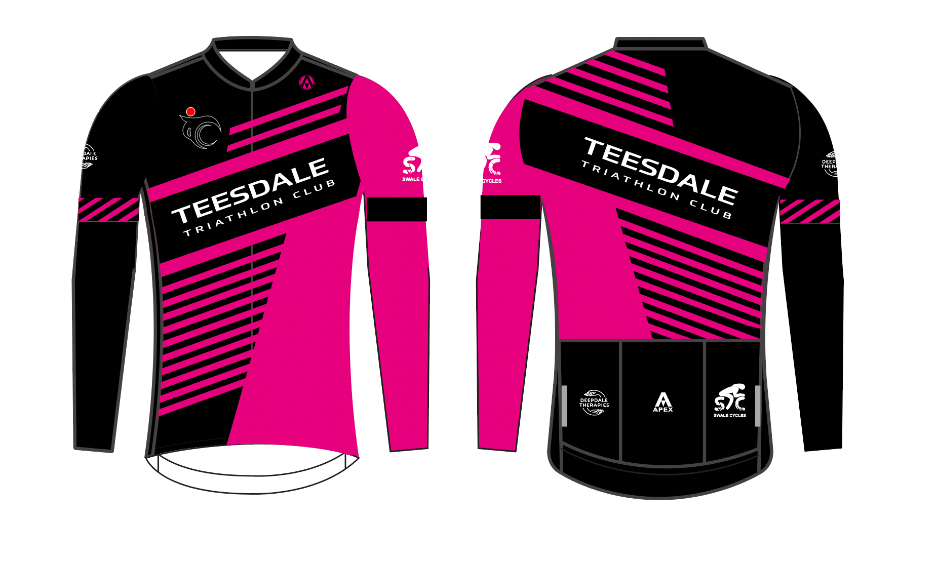 TEESDALE TRI PRO LONG SLEEVE AERO JERSEY