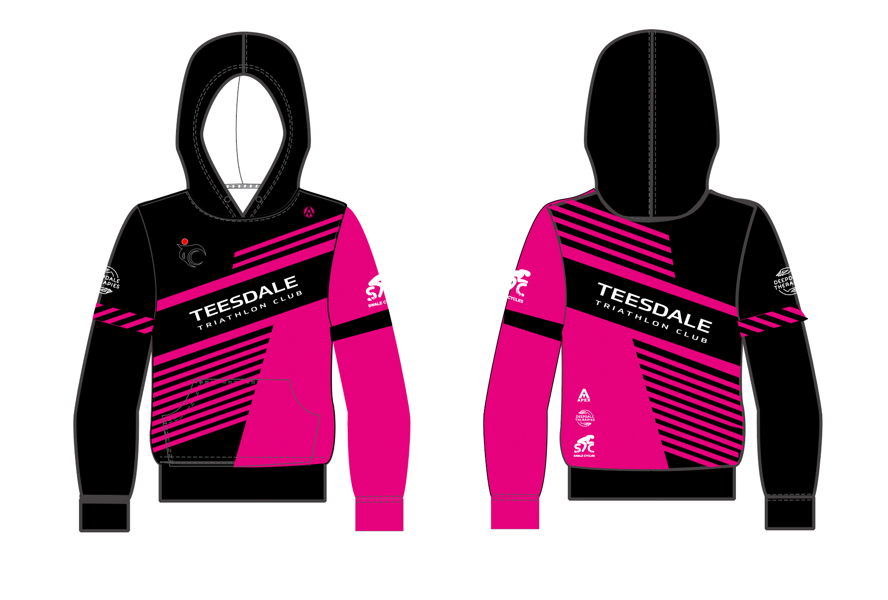 TEESDALE TRI  PRO FULL CUSTOM HOODIE