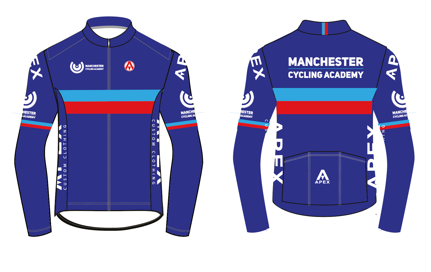 MANCHESTER ACADEMY PRO LONG SLEEVE AERO JERSEY