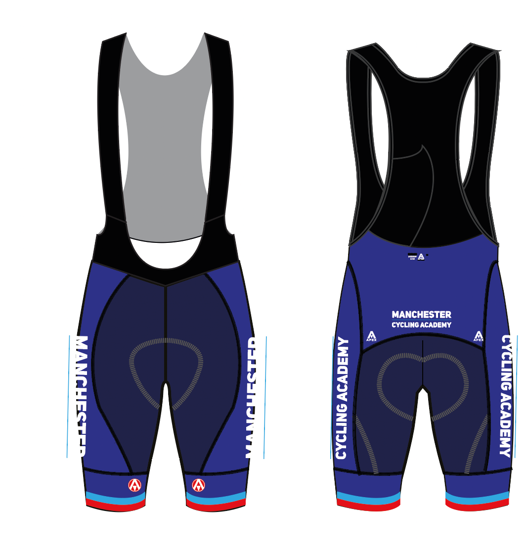 MANCHESTER ACADEMY PRO BIB SHORTS