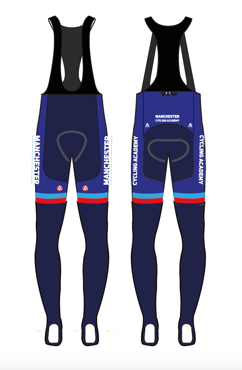 MANCHESTER ACADEMY TEAM BIB TIGHTS