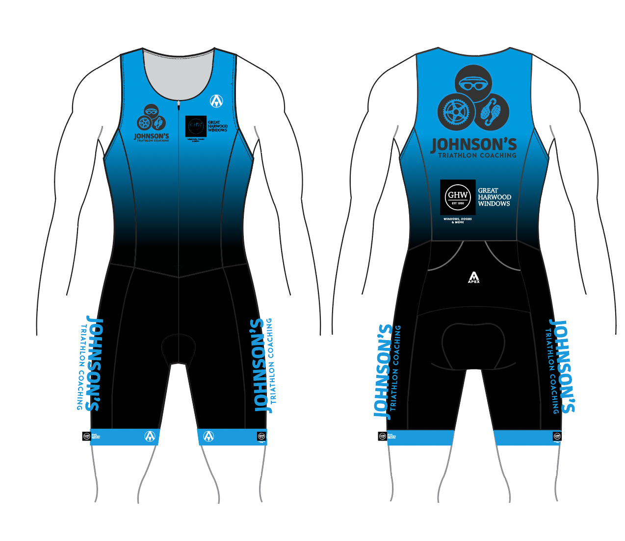JOHNSONS COACHING PRO TRI SUIT