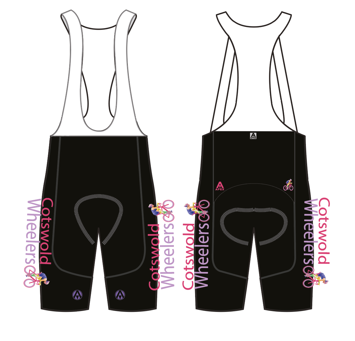 COTSWOLD WHEELERS TEAM BIB SHORTS