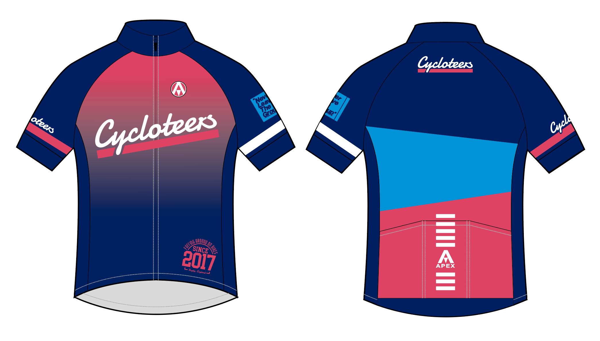 CYCLOTEERS TEAM SHORT SLEEVE JERSEY - inc kids