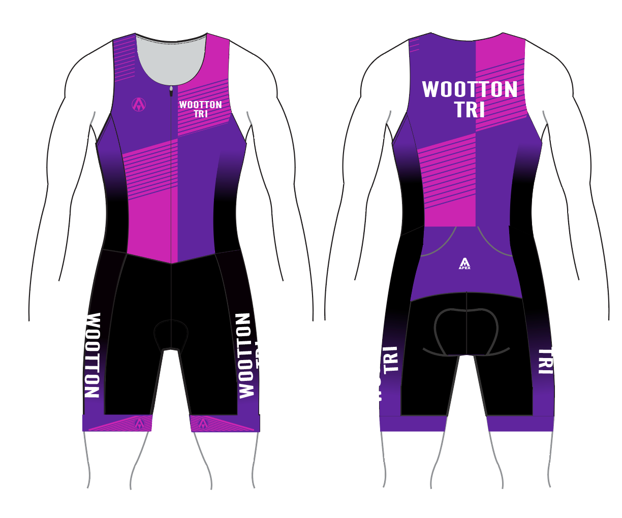WOOTTON TRI TEAM TRI SUIT - INC KIDS