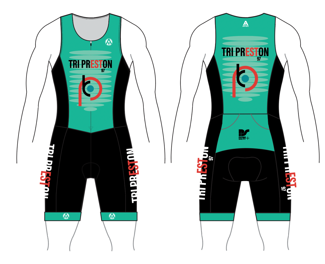 TRI PRESTON TEAM TRI SUIT