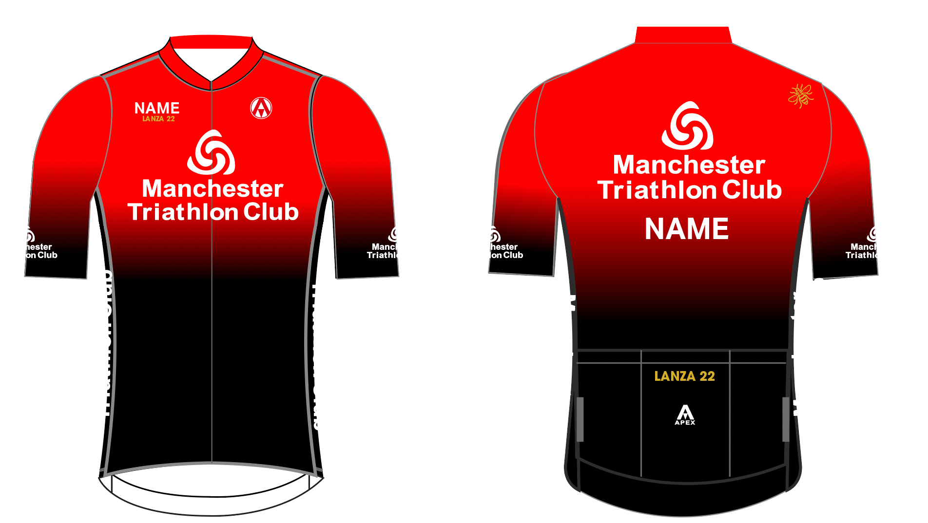 MANCHESTER TRI 'LANZA' PRO SHORT SLEEVE JERSEY