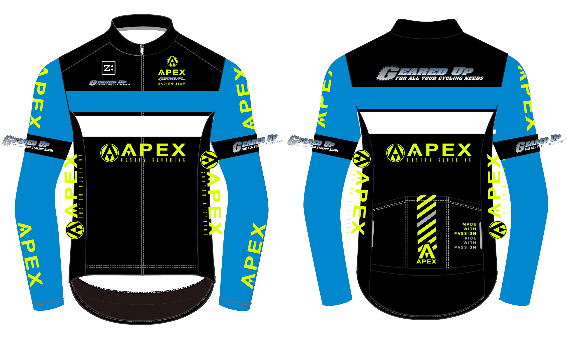 APEX GEARED UP RACING GAVIA LONG SLEEVE JACKET