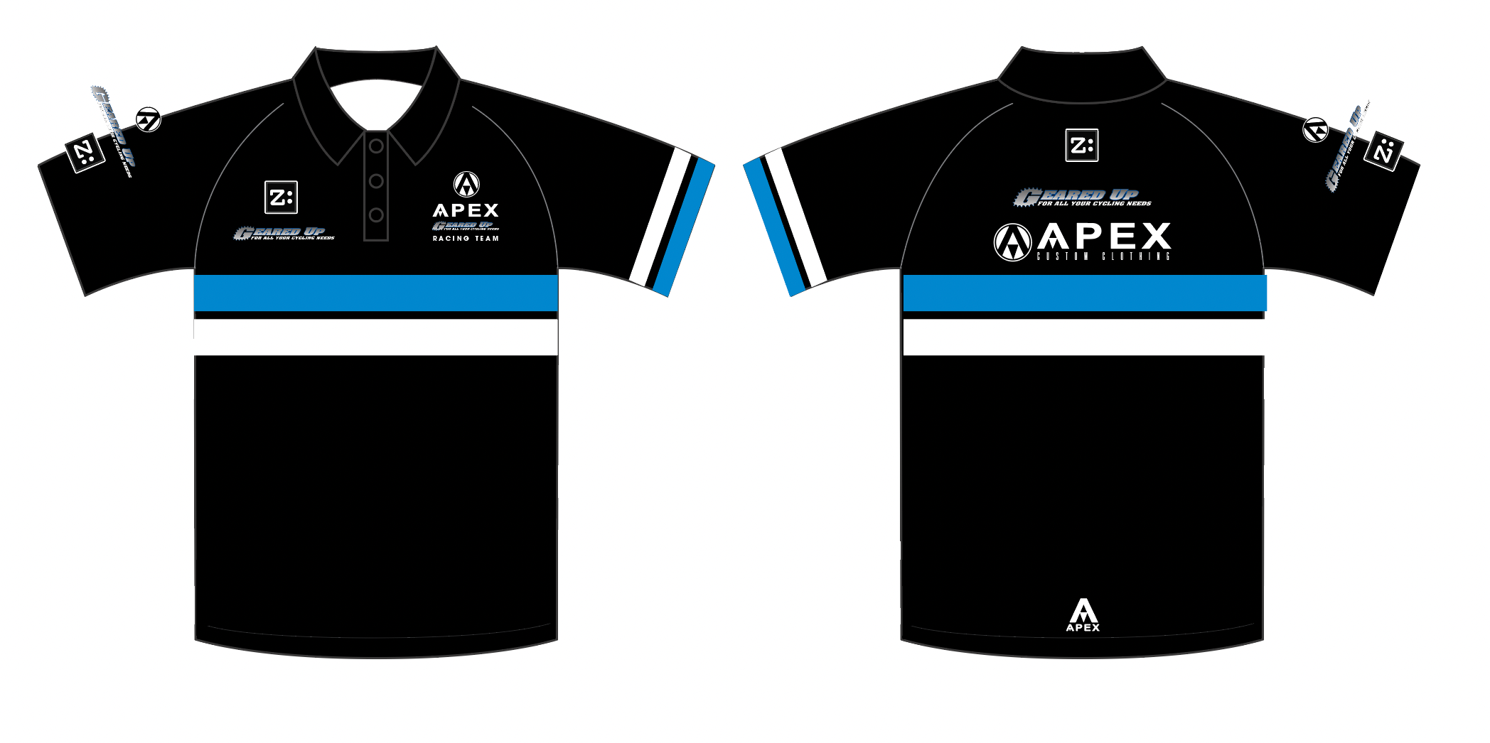 APEX GEARED UP RACING POLO SHIRT