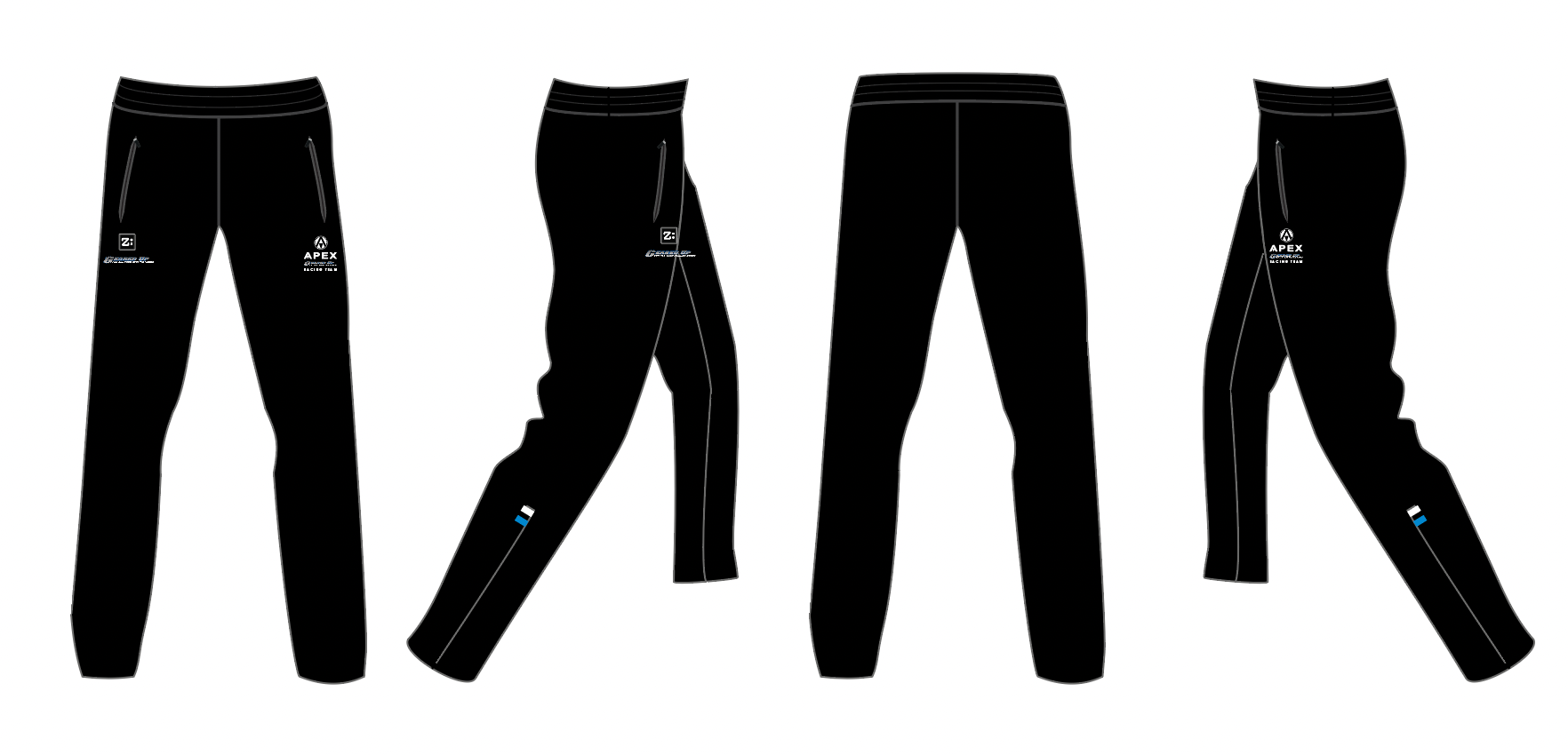 APEX GEARED UP RACING FULL CUSTOM TRACKSUIT PANTS