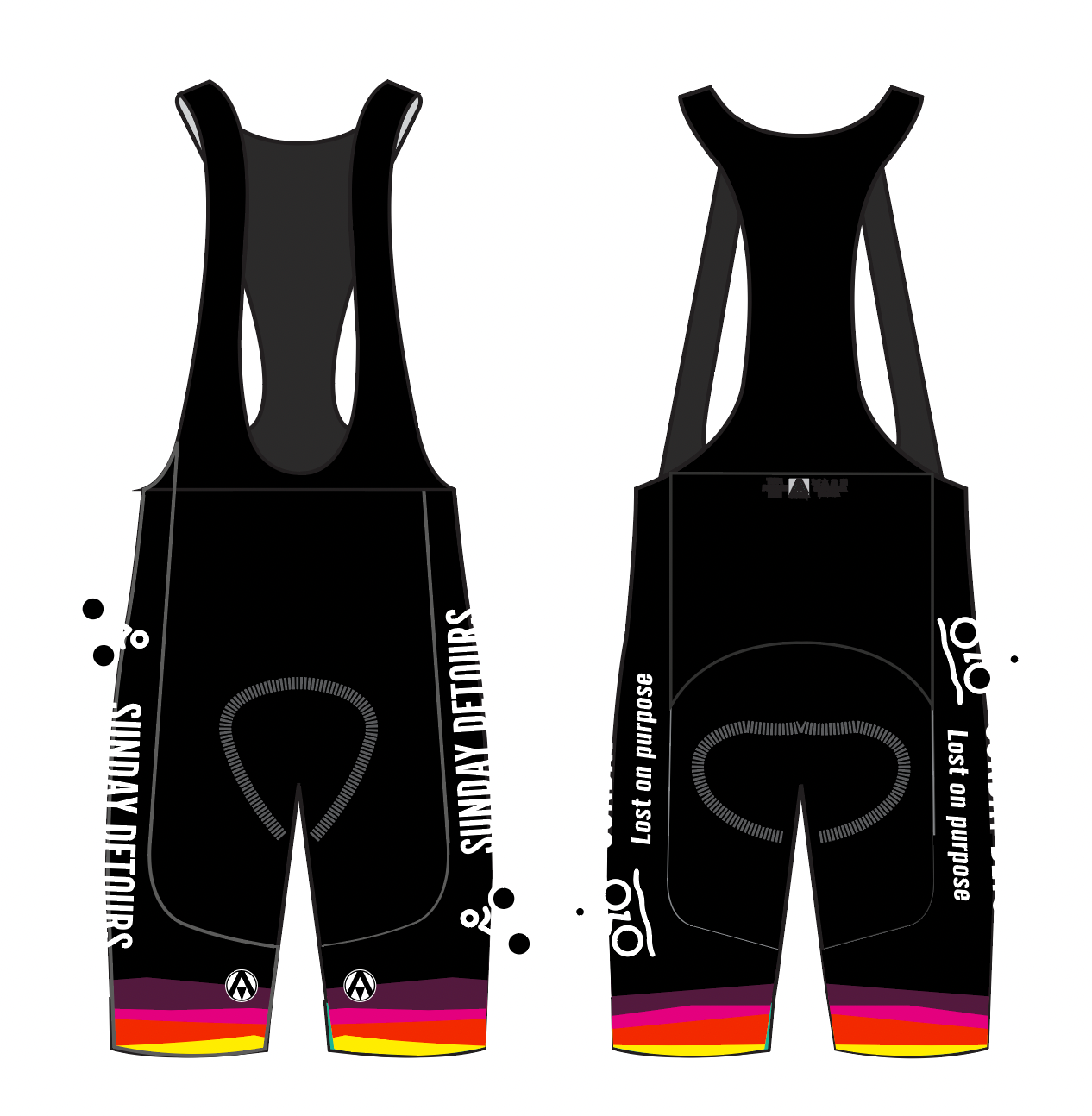 SUNDAY DETOURS ELITE BIB SHORTS