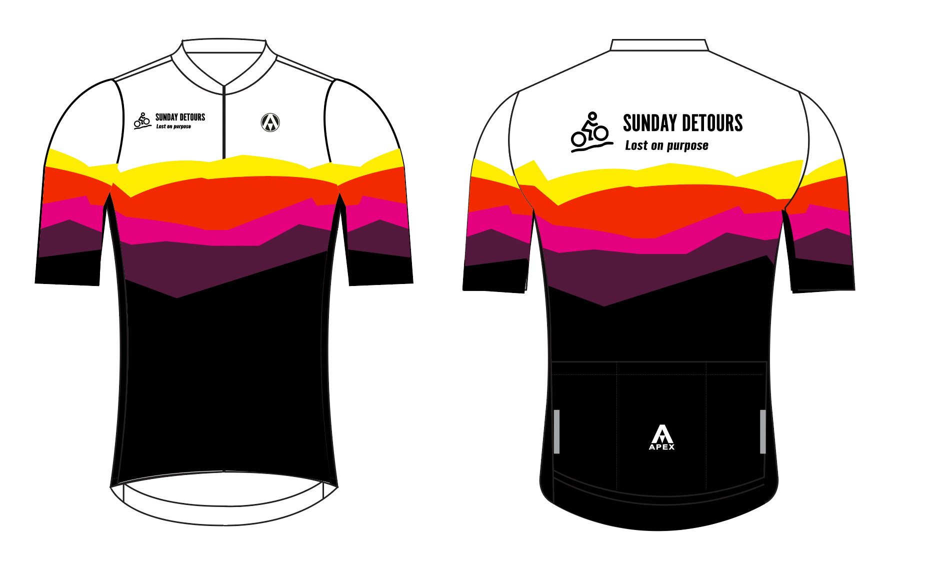 SUNDAY DETOURS PRO SHORT SLEEVE JERSEY