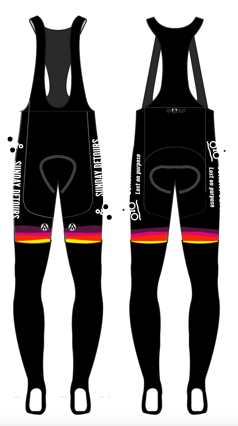 SUNDAY DETOURS TEAM BIB TIGHTS