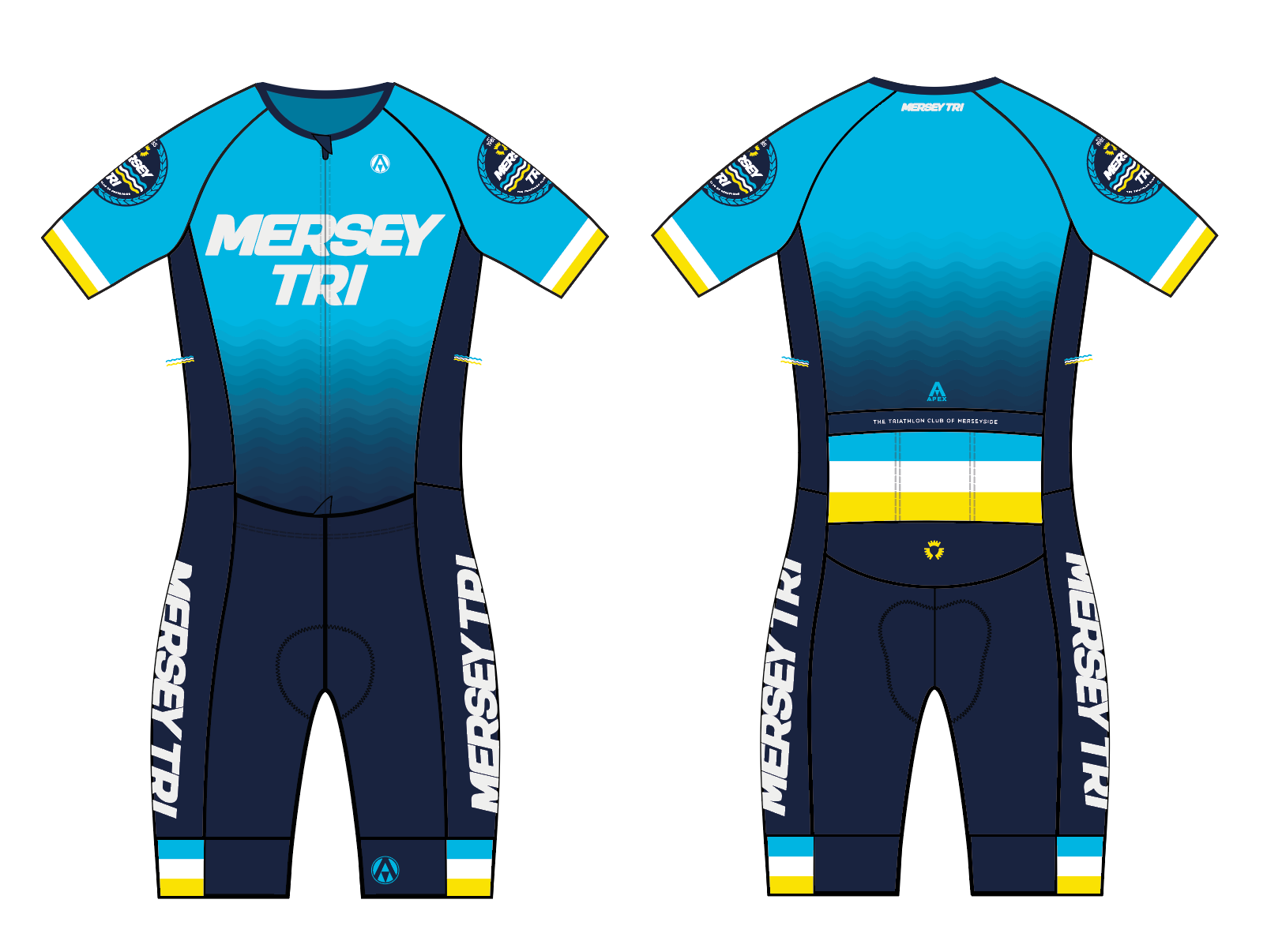 MERSEY TRI PRO ENDURANCE RACE SPEED TRI SUIT