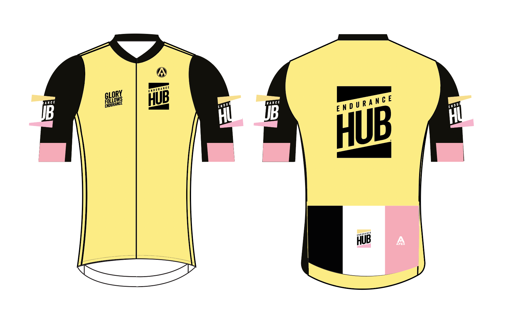 ENDURANCE HUB PRO SHORT SLEEVE JERSEY - YELLOW