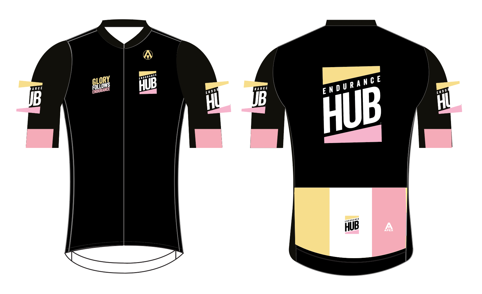 ENDURANCE HUB PRO SHORT SLEEVE JERSEY - BLACK