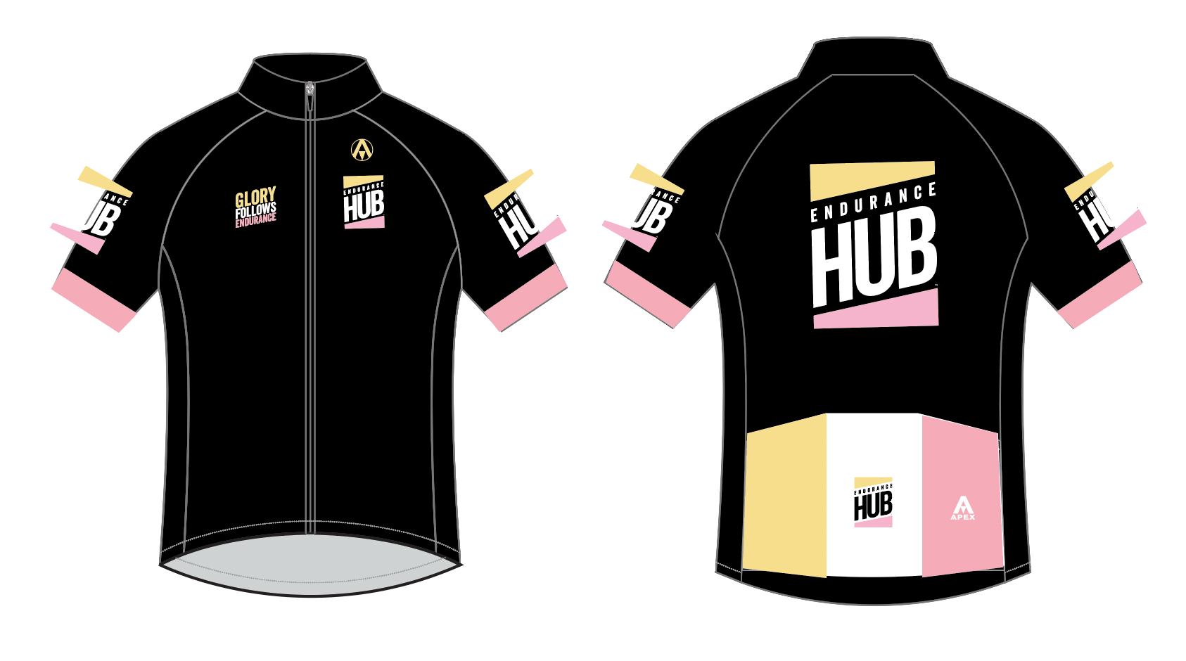 ENDURANCE HUB TEAM SS JERSEY - BLACK