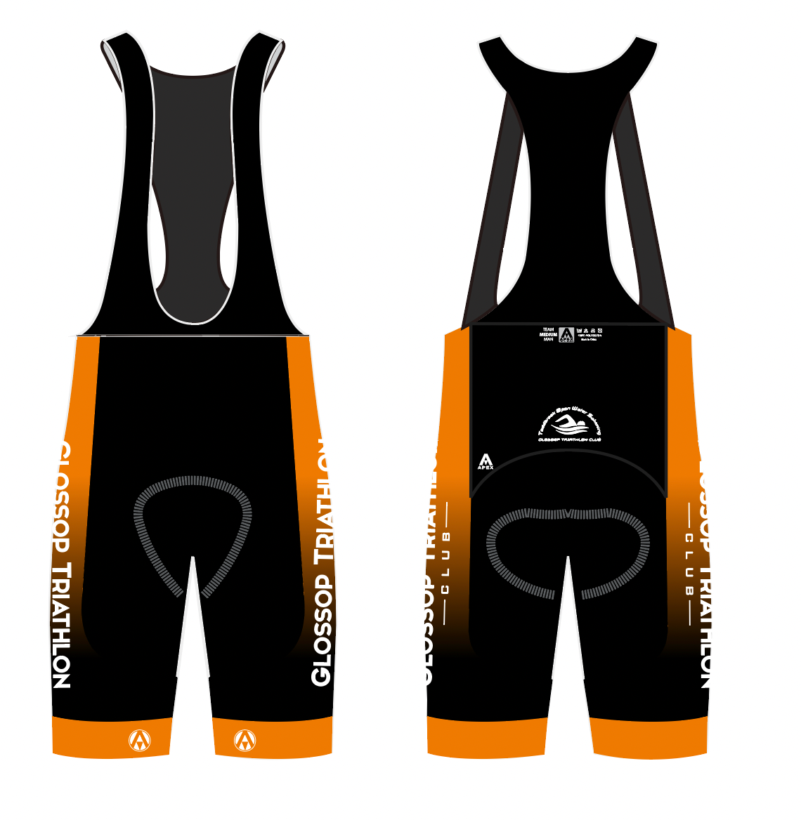 GLOSSOP TRI ELITE BIB SHORTS