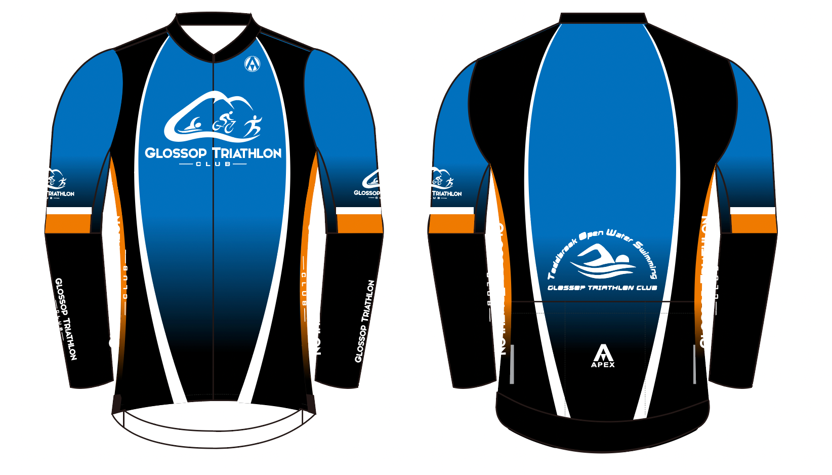 GLOSSOP TRI PRO LONG SLEEVE AERO JERSEY