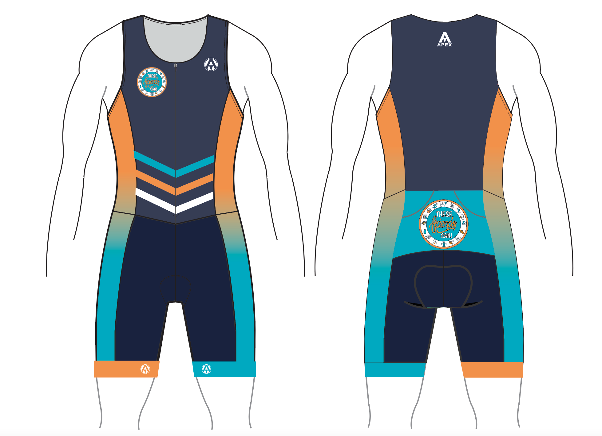 THESE FRIENDS PRO TRI SUIT