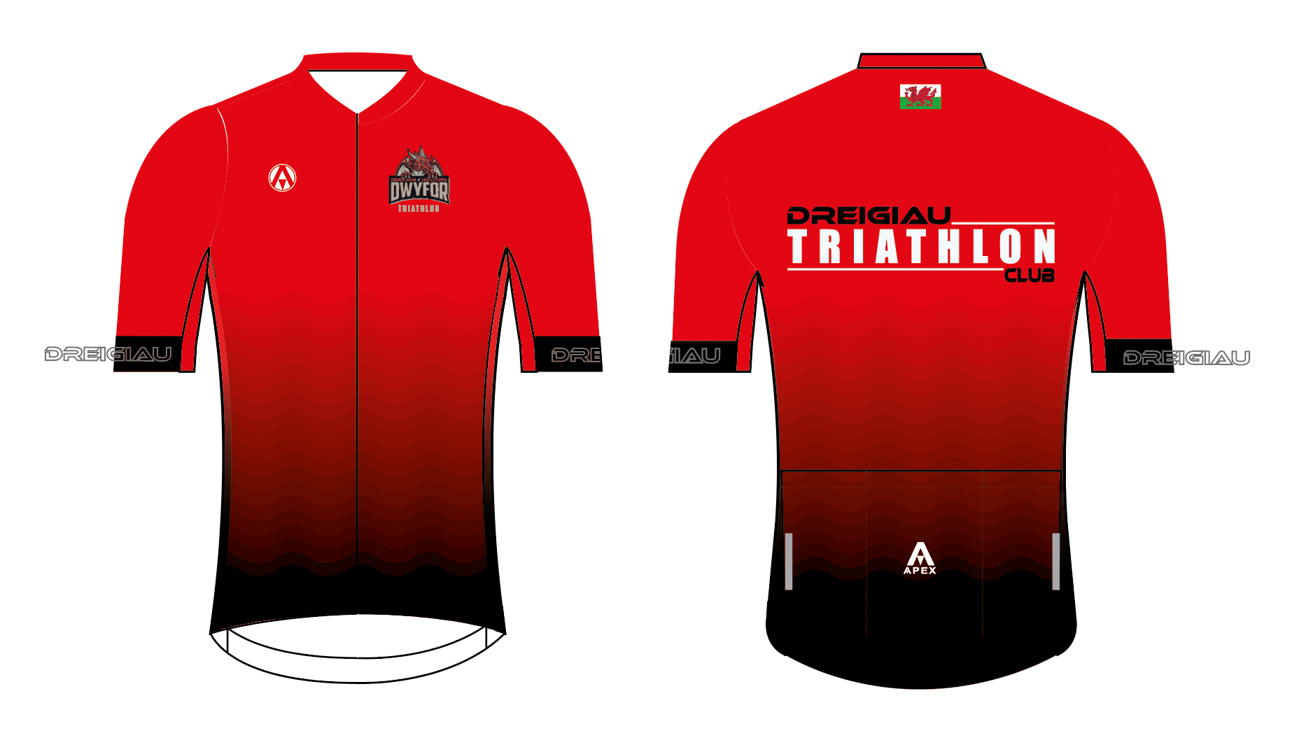 DREIGIAU TRI CLUB PRO SHORT SLEEVE JERSEY
