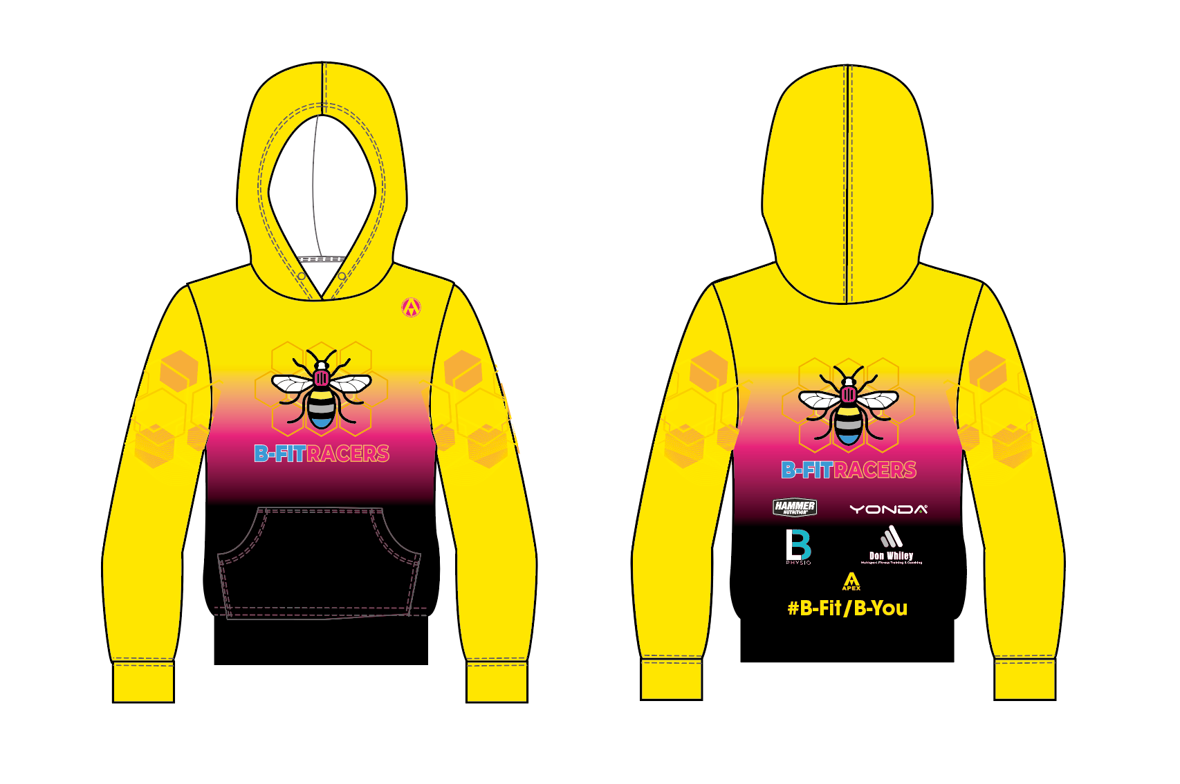 BFIT  PRO FULL CUSTOM HOODIE