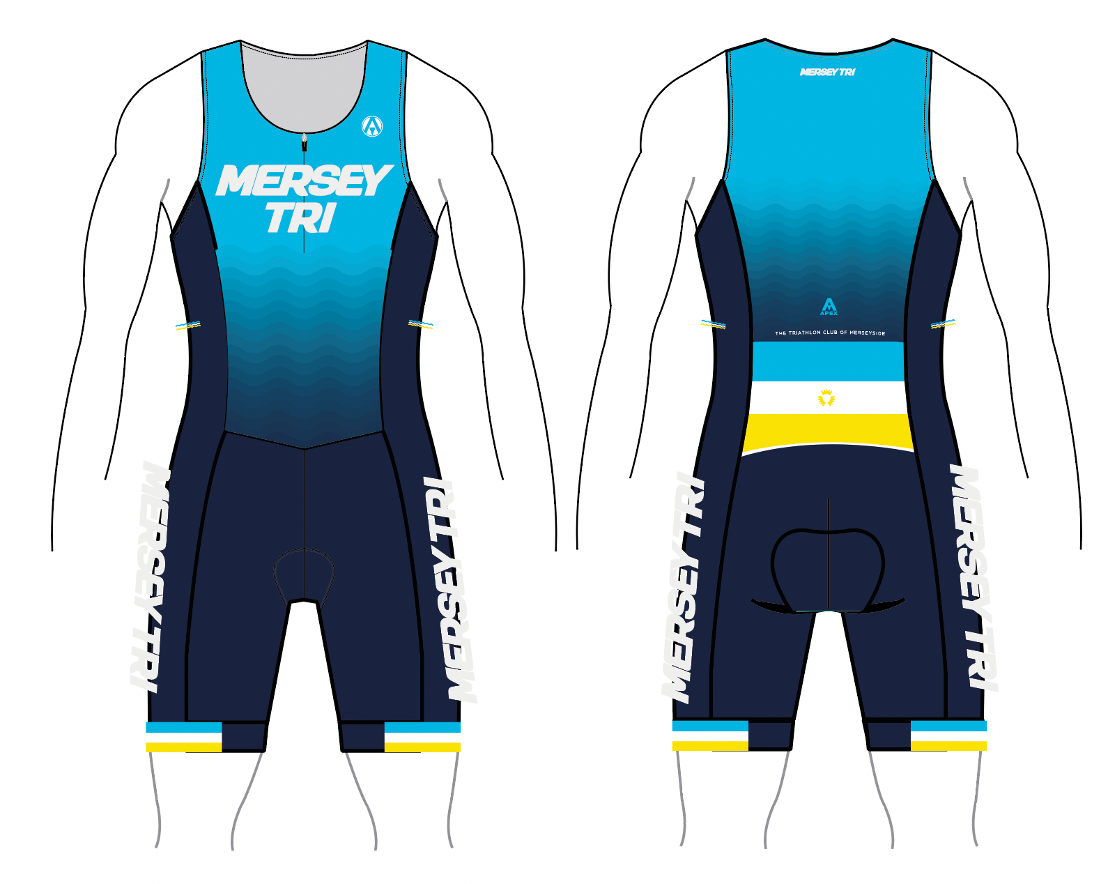 MERSEY TRI TEAM TRI SUIT - INC KIDS