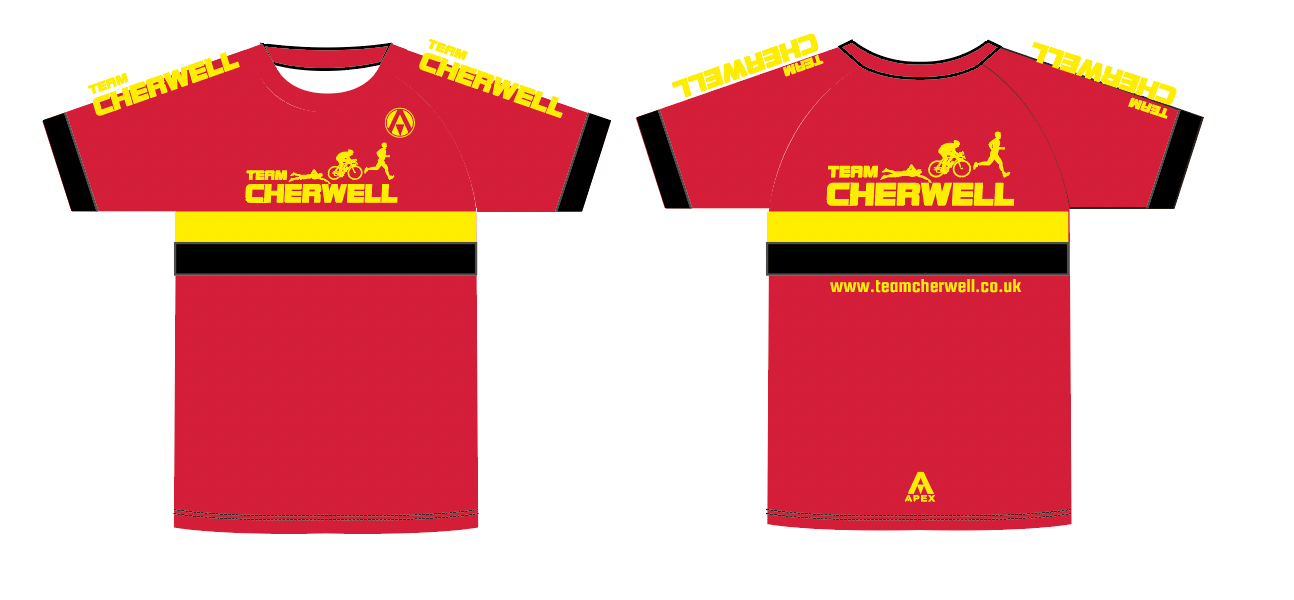 TEAM CHERWELL RUN T SHIRT - juniors adult sizing