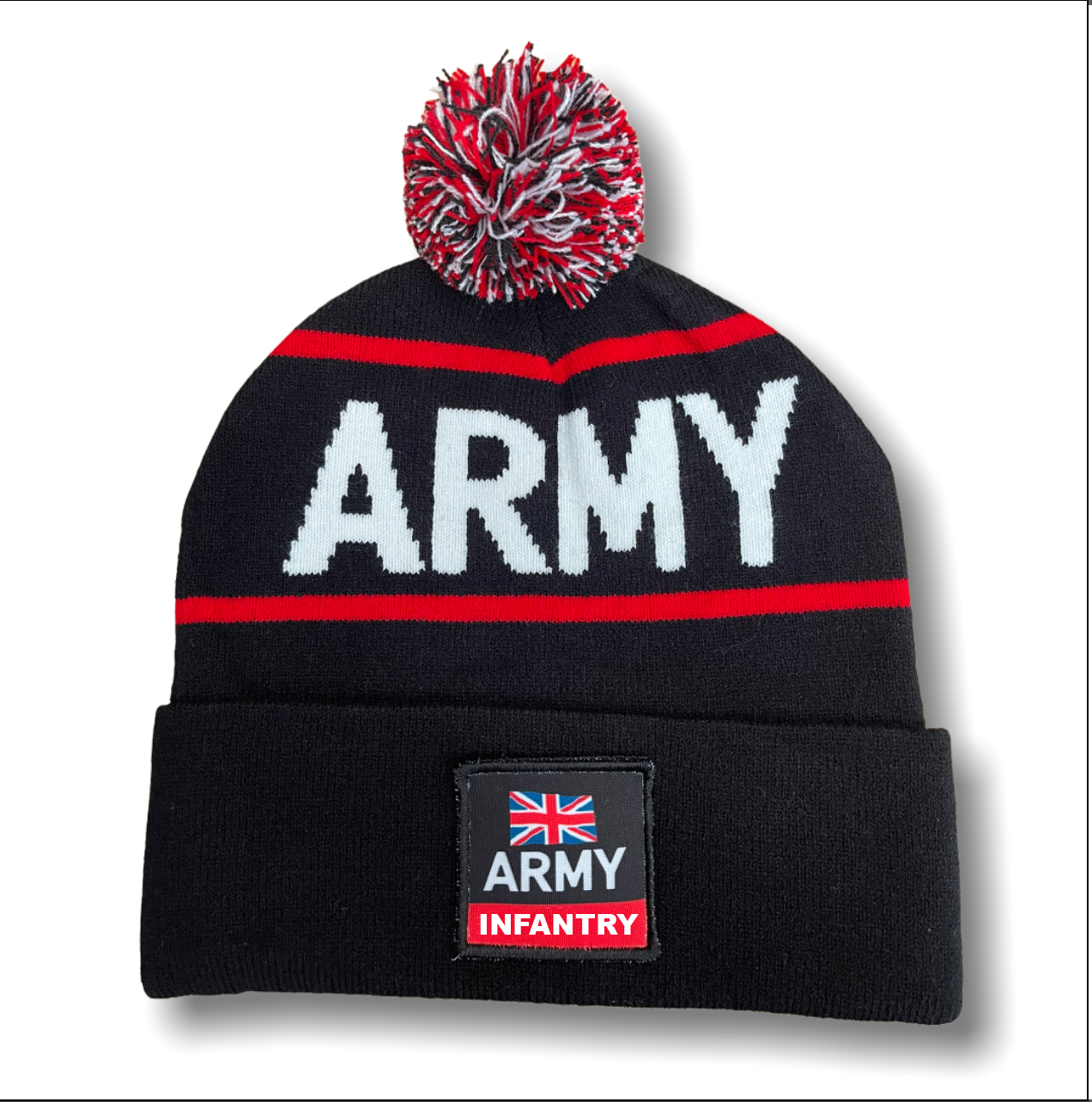 INFANTRY ARMY WOVEN BOBBLE HAT