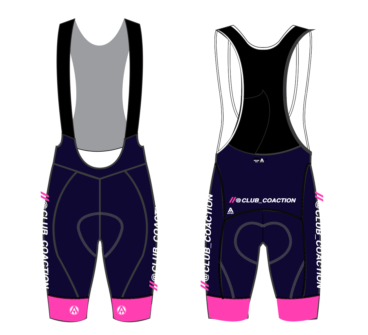 CLUB COACTION PRO BIB SHORTS