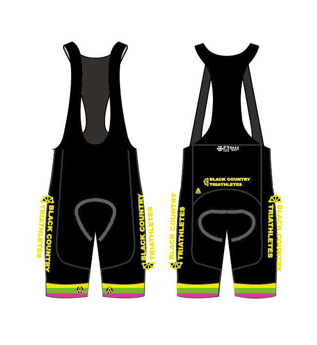 BLACK COUNTRY TRI TEAM BIB SHORTS - KIDS