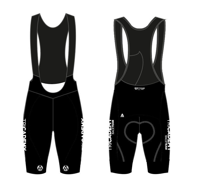 TRICADEMY PRO BIB SHORTS - BLACK