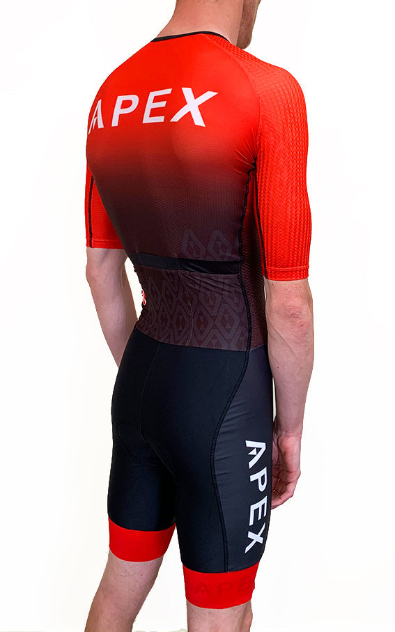 SWINDON TRI PRO ENDURANCE RACE SPEED TRI SUIT - BLACK RED