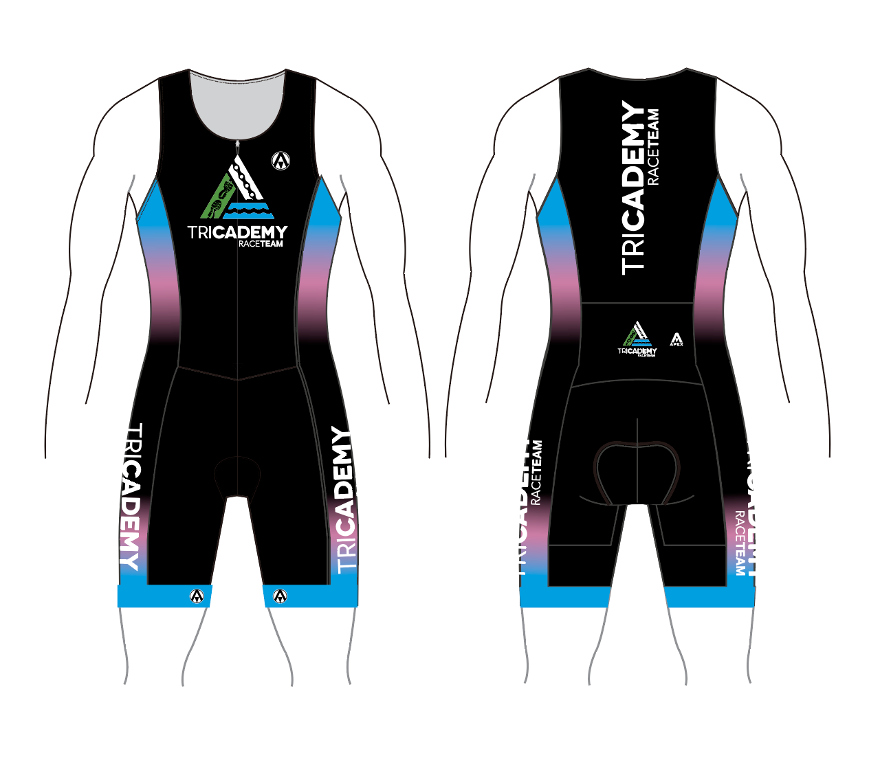 TRICADEMY TEAM TRI SUIT