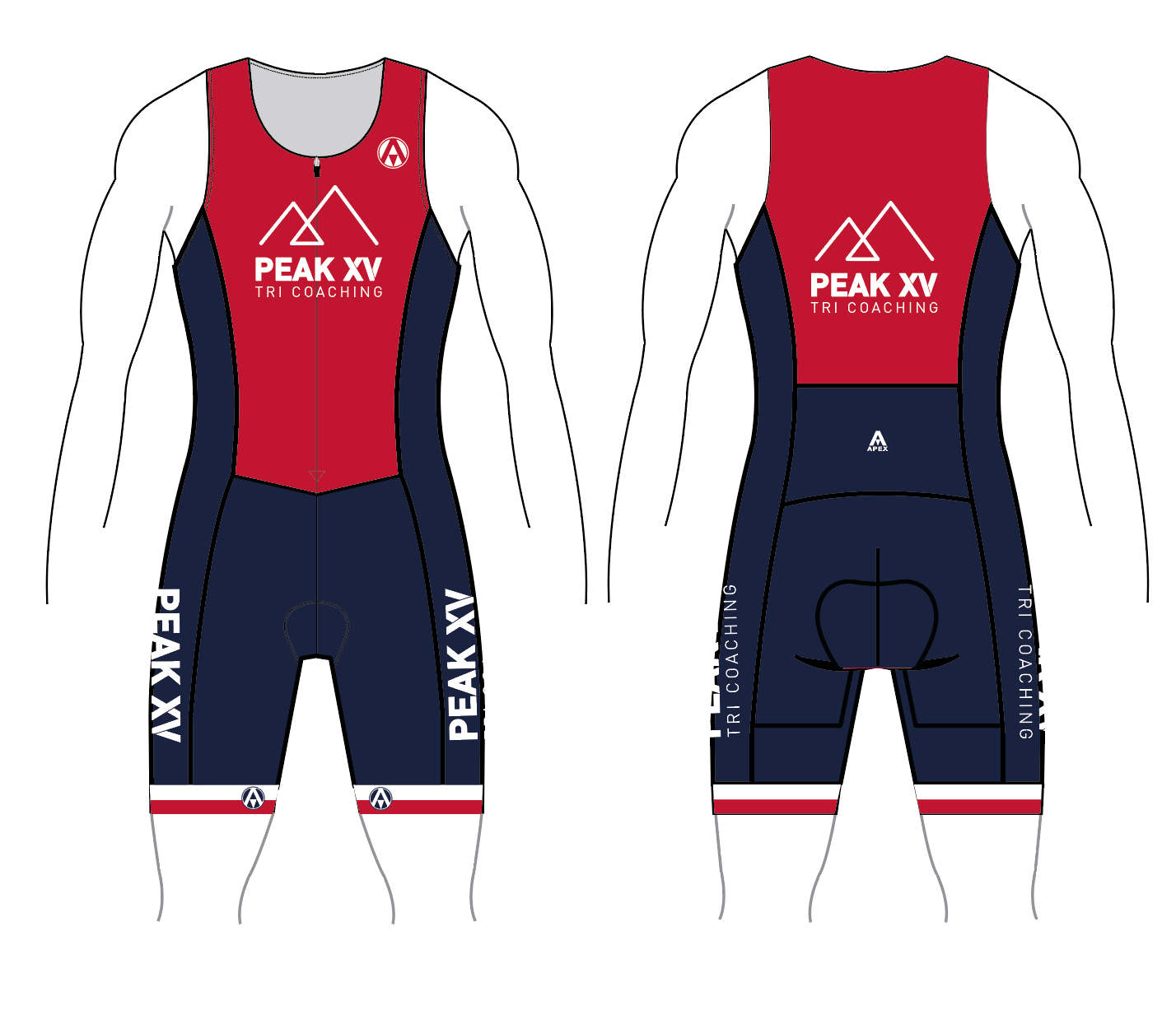 Peak XV Tri Coaching PRO TRI SUIT