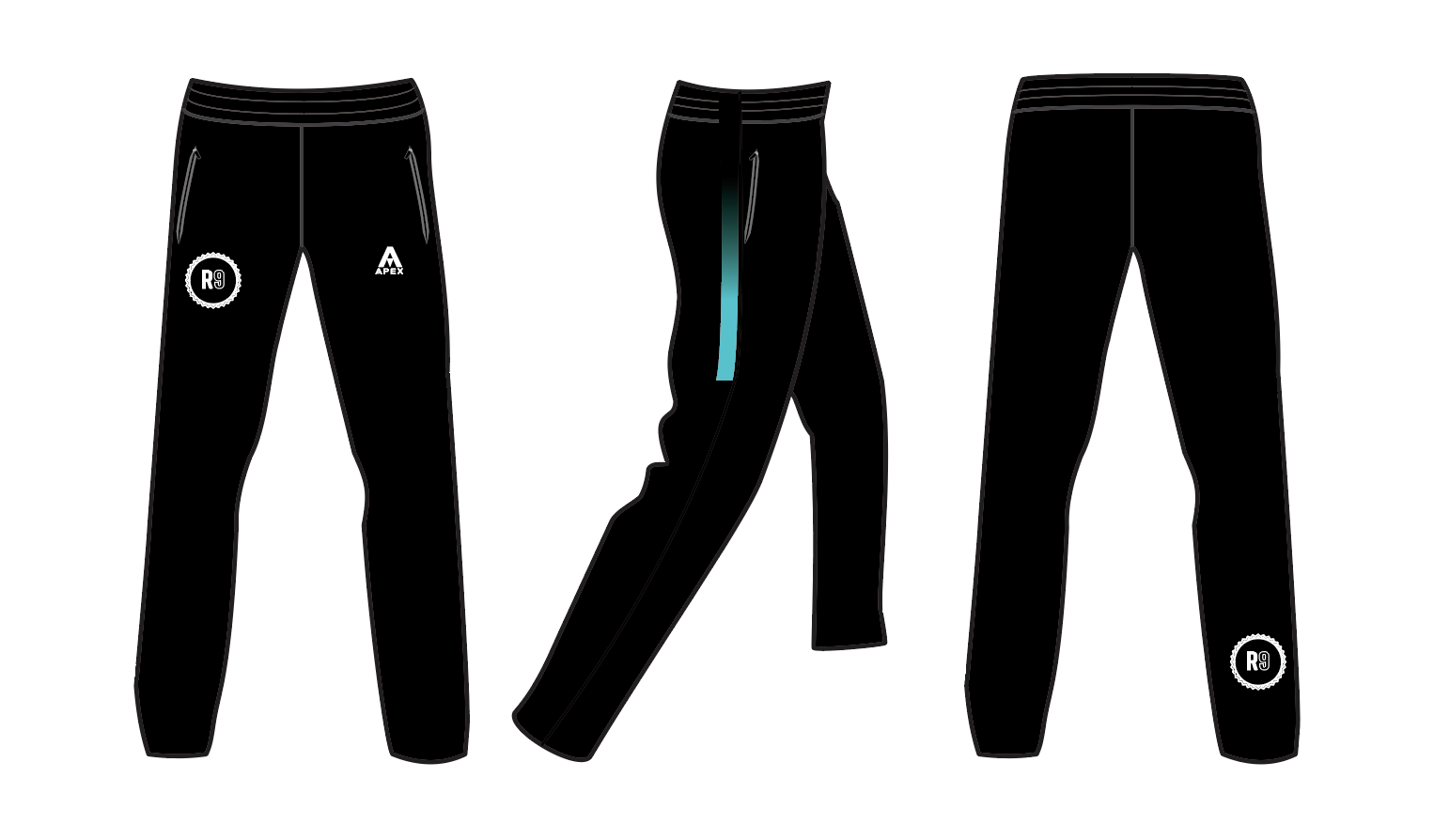 R9 COACHING FULL CUSTOM TRACKSUIT PANTS